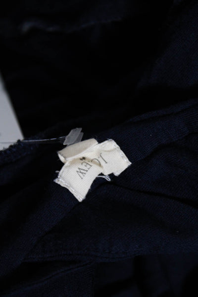 J Crew Women's Cotton Sleeveless V-Neck Maxi Dress Navy Blue Size 0