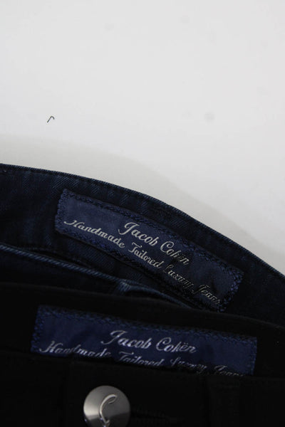 Jacob Cohen Womens Mid Rise Dark Wash Demin Jeans Blue Black Size 26, Lot 2