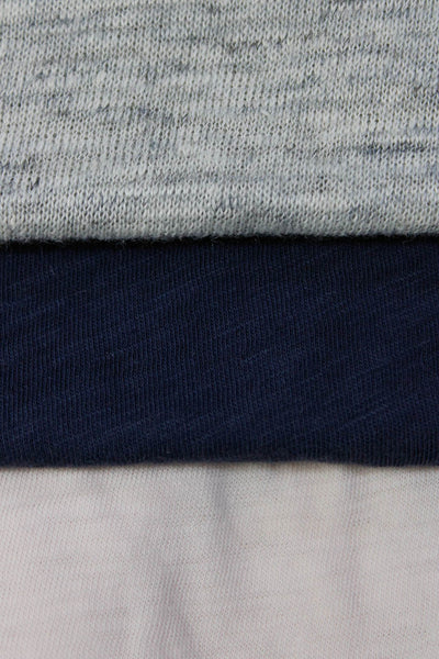 Velvet Women's Scoop Neck Cap Sleeves T-Shirt Blue Pink Gray Size S Lot 3