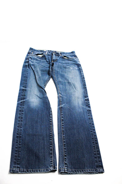 AG Adriano Goldschmied Womens Blue Mid-Rise The Prima  Jeans Size 27 29 Lot 2