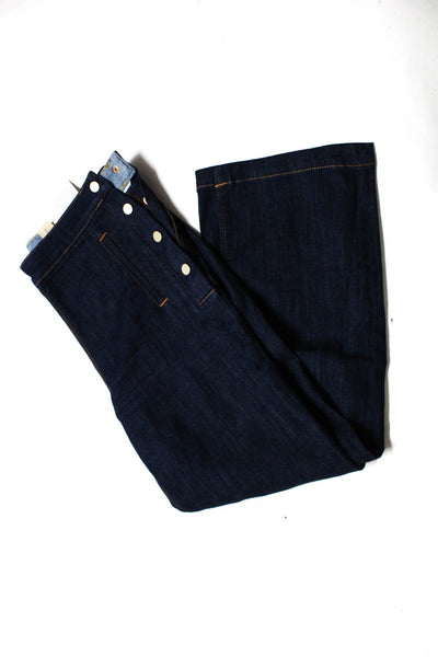 Paige Massimo Dutti Women's Denim Jeans White Blue Purple Size 6 27 Lot 3