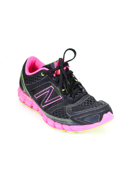 New Balance Womens XLT Footbed Mesh Athletic Sneakers Black Multicolor Size 8