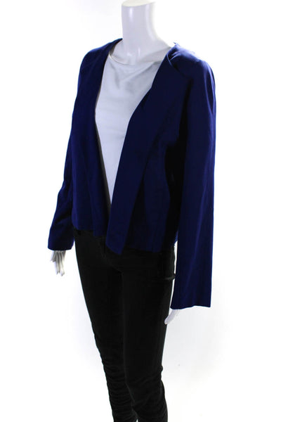 Marccain Women's Open Front Long Sleeves Jacket Blue Size 4