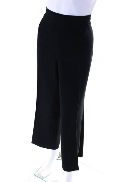 Emmelle Womens Crepe Scoop Neck Sleeveless Blouse Top Pants Set Navy Size XL L