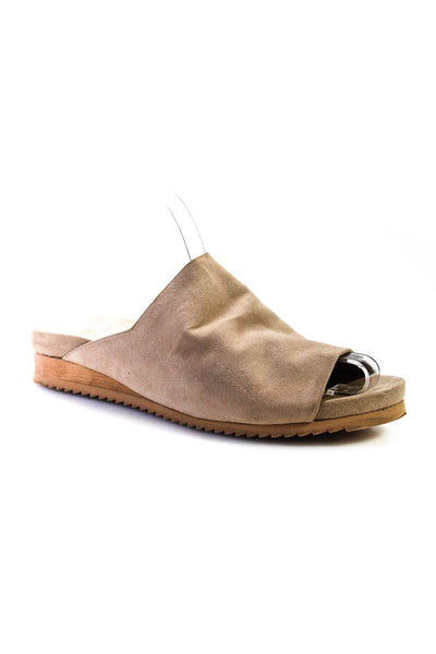 H By Halston Womens Slide On Moyen Mule Sandals Beige Size 7 Medium