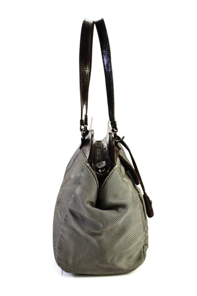 Tods Womens Brown Leather Reptile Skin Print Zip Shoulder Bag Handbag