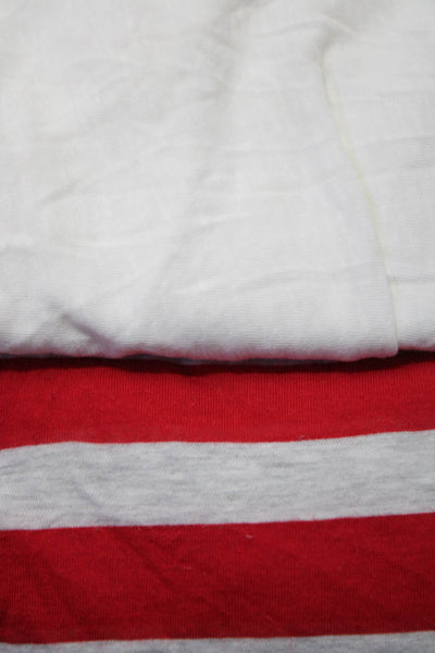Wilt Women's Scoop Neck Sleeveless Tank Top Red White Size M Lot 2