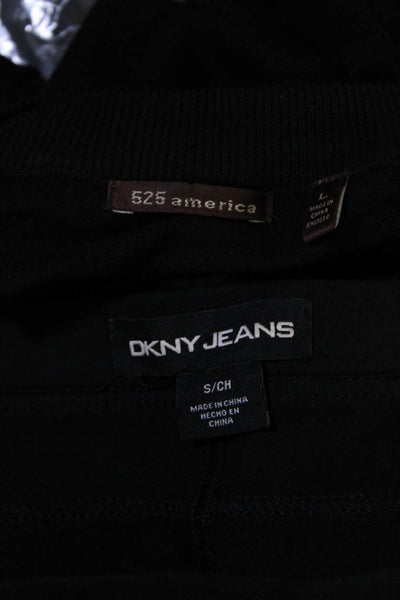 525 America Women's Crewneck Blouse Black DKNY Skinny Black Pant Size S