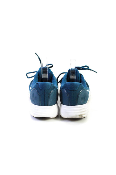 Nike Womens Lunarlon Nylon Mesh Low Top Running Sneakers Navy Blue Size 9.5