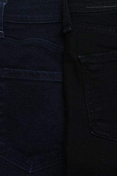 J Brand Rag & Bone Jean Women's High Rise Skinny Jeans Black Blue Size 26 Lot 2