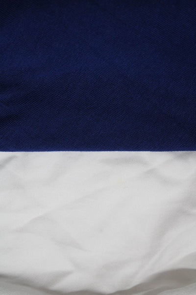 BCBGMAXAZRIA Womens Cotton Blouse Top T-Shirt Dress White Blue Size S 2XS Lot 2