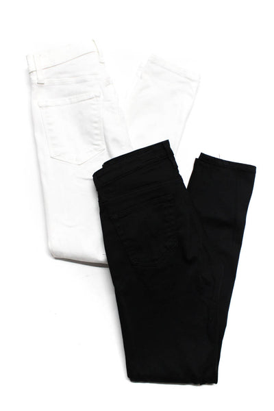 Adriano Goldschmied Women's Slim Straight Ankle Denim Jeans Black Size 24 Lot 2