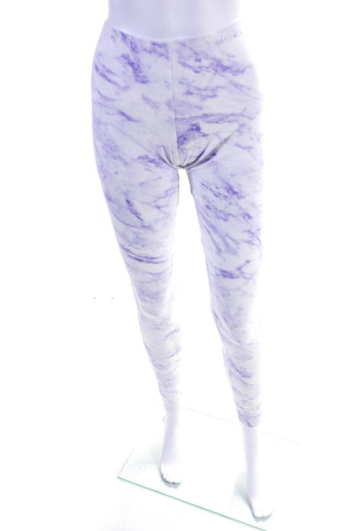 Esme Women's Cotton Tie Dye Pajama Set Purple Size S