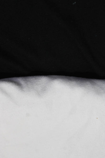 Chaser Womens Cotton Ruffled Sleeveless Tank Tops Black White Size XS Lot 2