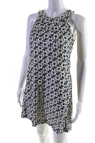 Searle Women's Sleeveless Floral Lace Flared Midi Dress White Size  M