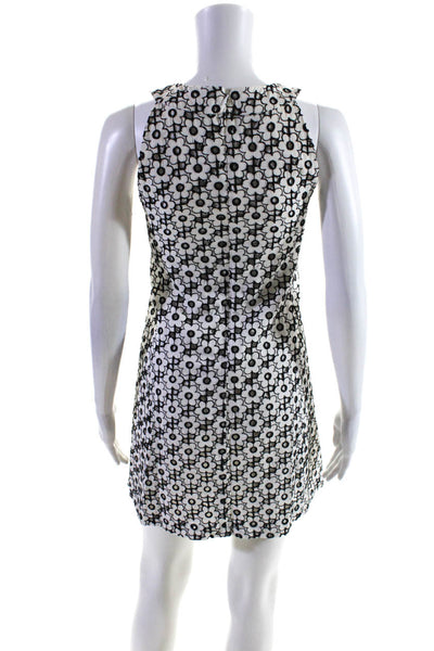 Searle Women's Sleeveless Floral Lace Flared Midi Dress White Size  M