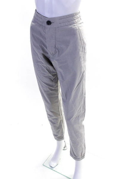 James Perse Women's Drawstring Waist Button Fly Jogger Pant Gray Size 28