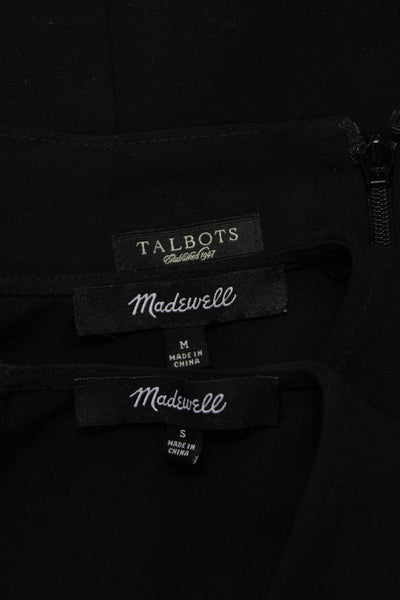 Madewell Talbots Womens Lightweight Blouses Black Size Small Medium 6 Lot 3