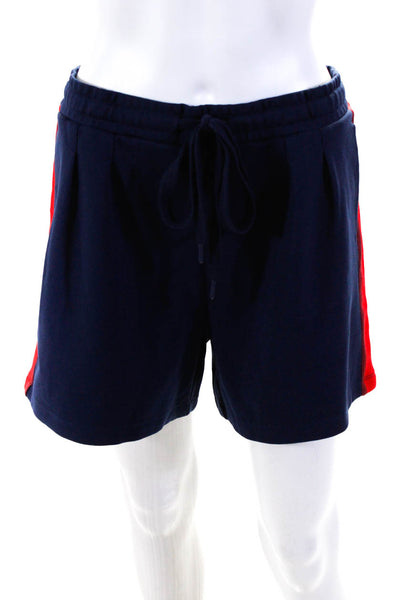 The Upside Womens Valley Soma Stripe Trim Short Navy Blue Red Size L