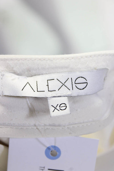 Alexis Womens White High Rise Flat Front Straight Leg Pants Size XS