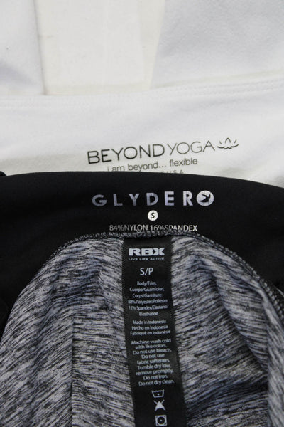 Beyond Yoga RBX Women's Athletic Leggings White Gray Black Size S Lot 3