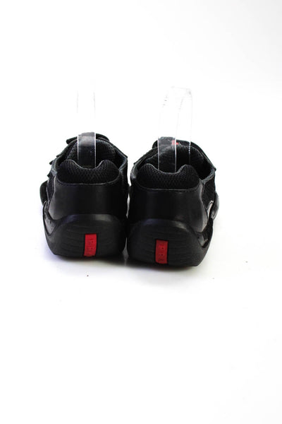 Prada Women's  Strap Low Top Sneakers Black Size 37