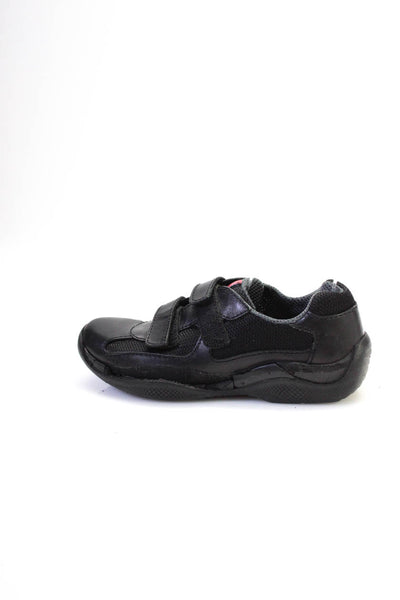 Prada Women's  Strap Low Top Sneakers Black Size 37