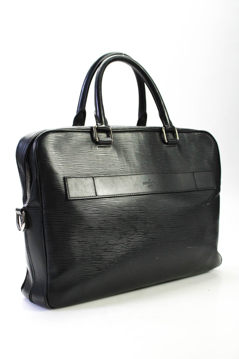 Louis Vuitton Unisex Epi Leather Porte Documents Zip Top Briefcase