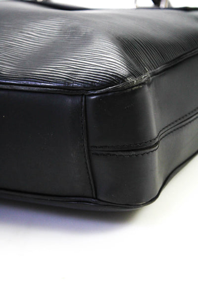 Louis Vuitton Unisex Epi Leather Porte Documents Zip Top Briefcase Black Handbag