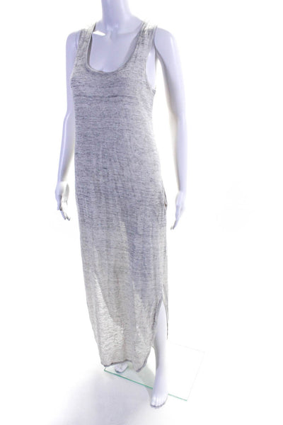 Feel the Piece Terre Jacobs Womens Sleeveless Maxi Tank Top Dress Gray Size P
