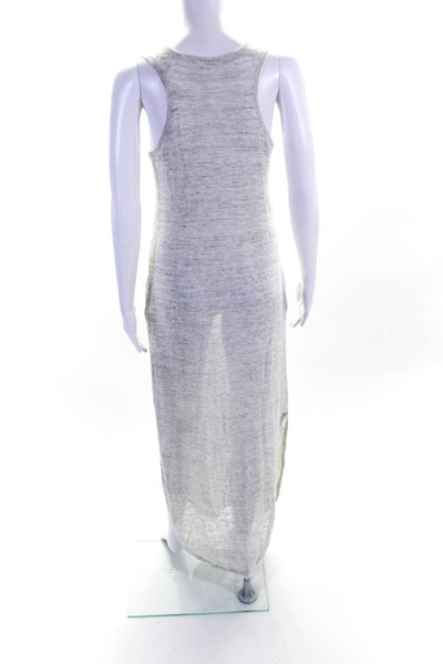 Feel the Piece Terre Jacobs Womens Sleeveless Maxi Tank Top Dress Gray Size P