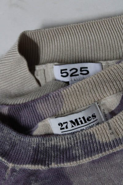 27 Miles 525 Womens Cotton Camouflage Knitted Sweaters Beige Size XS Lot 2