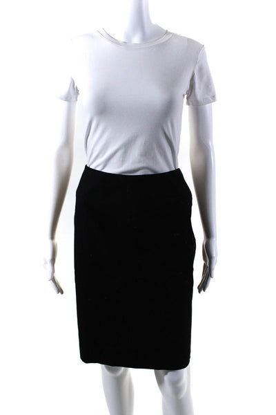 Joseph Women's Low Rise Pencil Midi Skirt Black Size 44