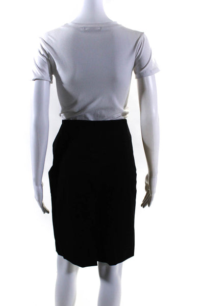 Joseph Women's Low Rise Pencil Midi Skirt Black Size 44