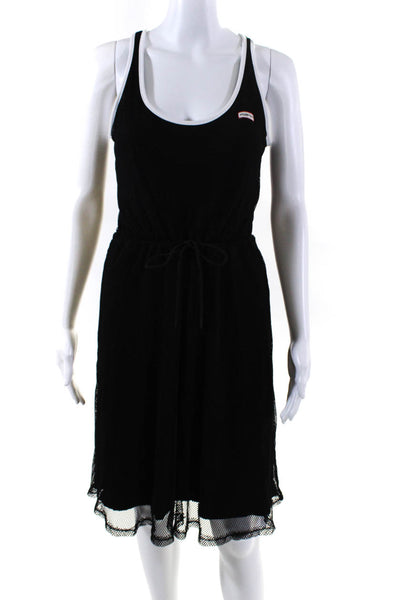 Hunter Target Womens Mesh Sleeveless A Line Dress Black Size Extra Small