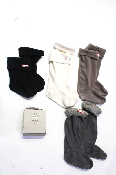 Hunter Unisex Fleece Knit Welsock Boot Liners Rubber Care Kit Size Medium Lot 5