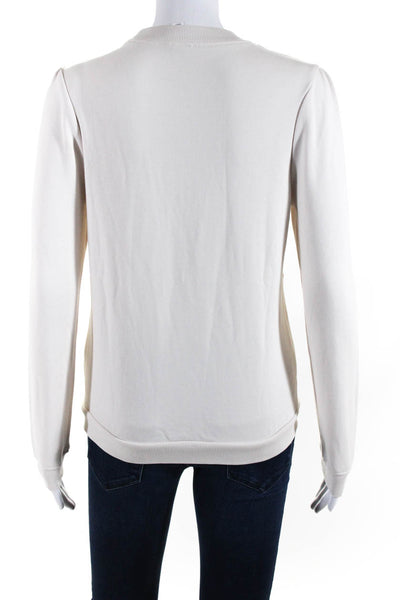 Cami NYC Womens Pearl Cut Out Sweatshirt White Size Extra Extra Small