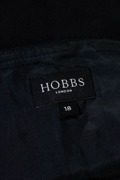 Hobbs London Womens A Line Skirt Navy Blue Size 18