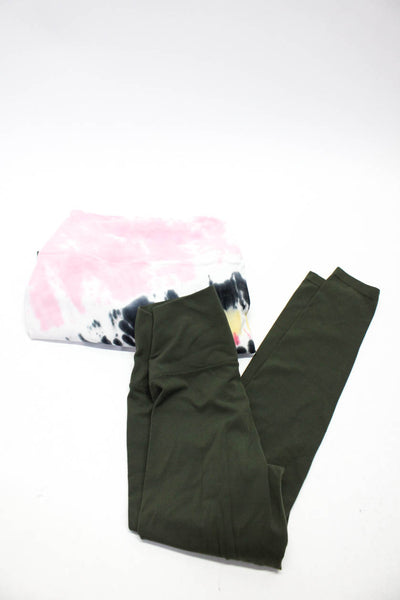 Splits59 Women's Leggnigs Tie Dye Pencil Skirt Green Pink Size XS Lot 2