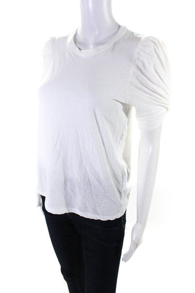 ALC Women's Cotton Short Sleeve Crewneck T-Shirt White Size XS