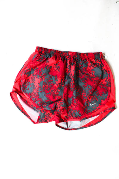 Nike Womens Abstract Mesh Print Elastic Athletic Shorts Red Size XS M Lot 2