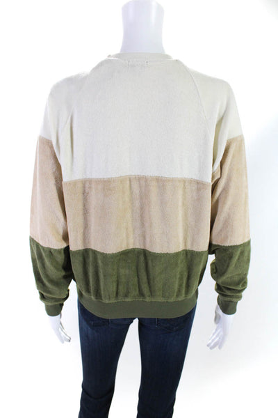 Donni Women's Cotton Blend Colorblock Pullover Sweater Multicolor Size XS