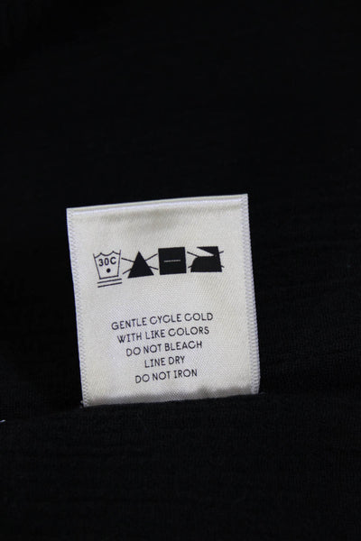 Suzie Kondi Womens GAUZE BUTTON BLOUSE SS21-1 BLACK Size M