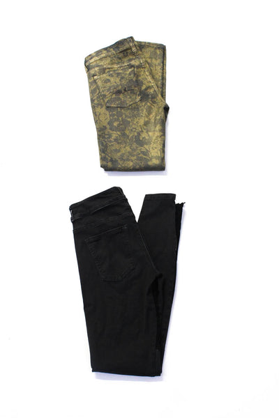 Current/Elliot 7 For All Mankind Womens Skinny Pants Black Size EUR26 28 Lot 2