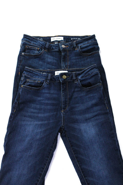 DL1961 Women's Farrow High Rise Instaslim Dark Wash Jeans Blue Size 27 Lot 2