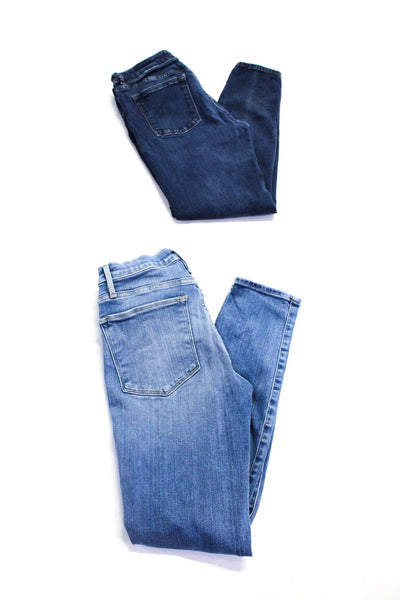 Frame DL1961 Womens High Rise Skinny Jeans Pants Blue Size 26 28 Lot 2