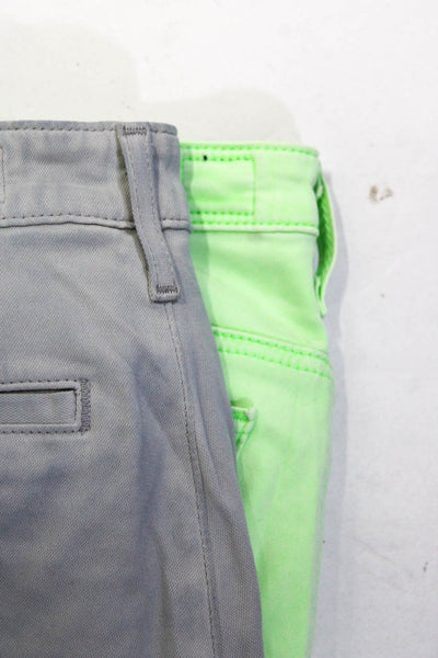 AG Women's Midrise Four Pocket Skinny Pant Gray Green Size 25 Lot 2