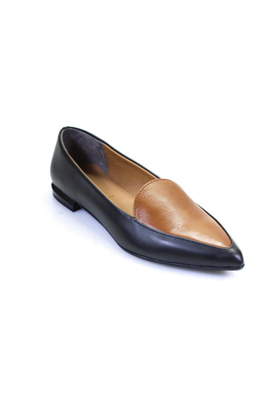 Everlane Womens Black / Cognac The Modern Point  Size 8H.RFB