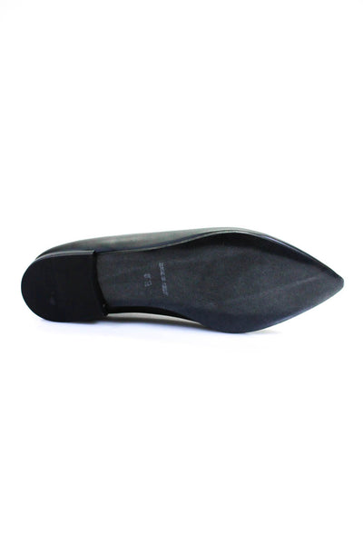 Everlane Womens Black / Cognac The Modern Point  Size 8H.RFB