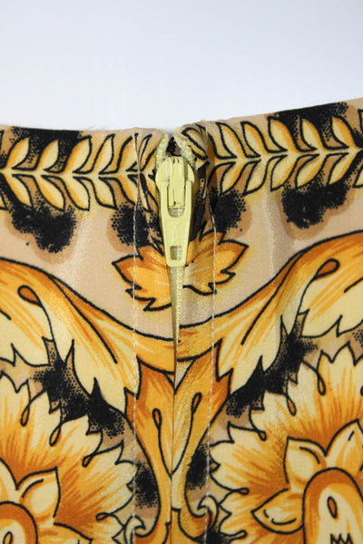 Bloomingdales Women's Scoop Neck Short Sleeves Animal Print Midi Dress Size 12